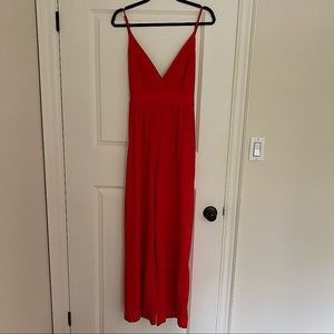 “M” Room Service Red Jumpsuit